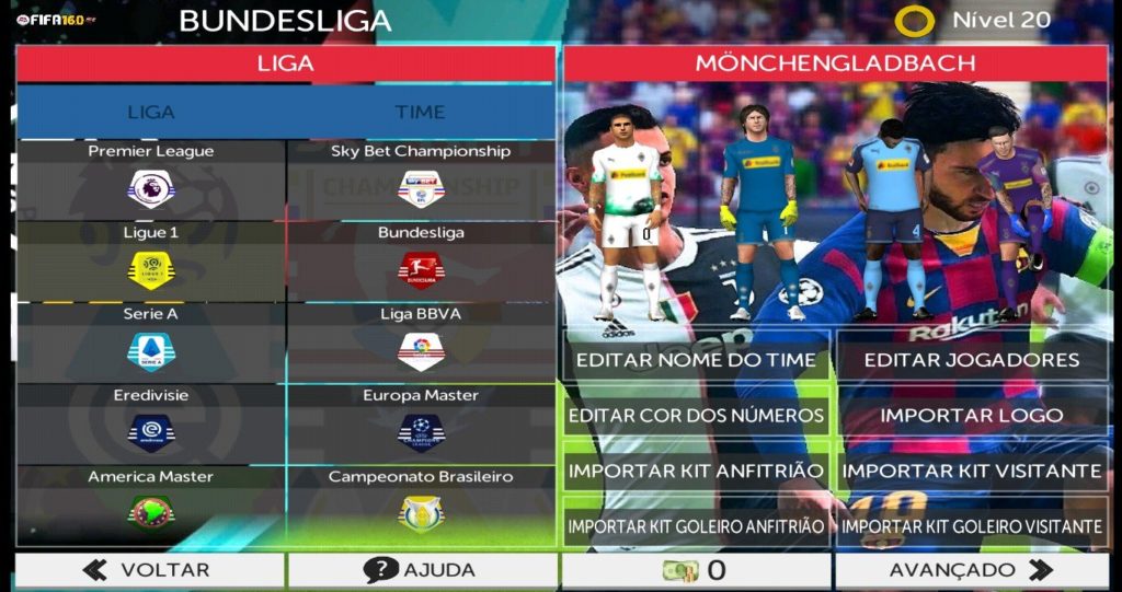 Fifa 16.0 Mod FTS 2020 Com Brasileirão & Europeu Android